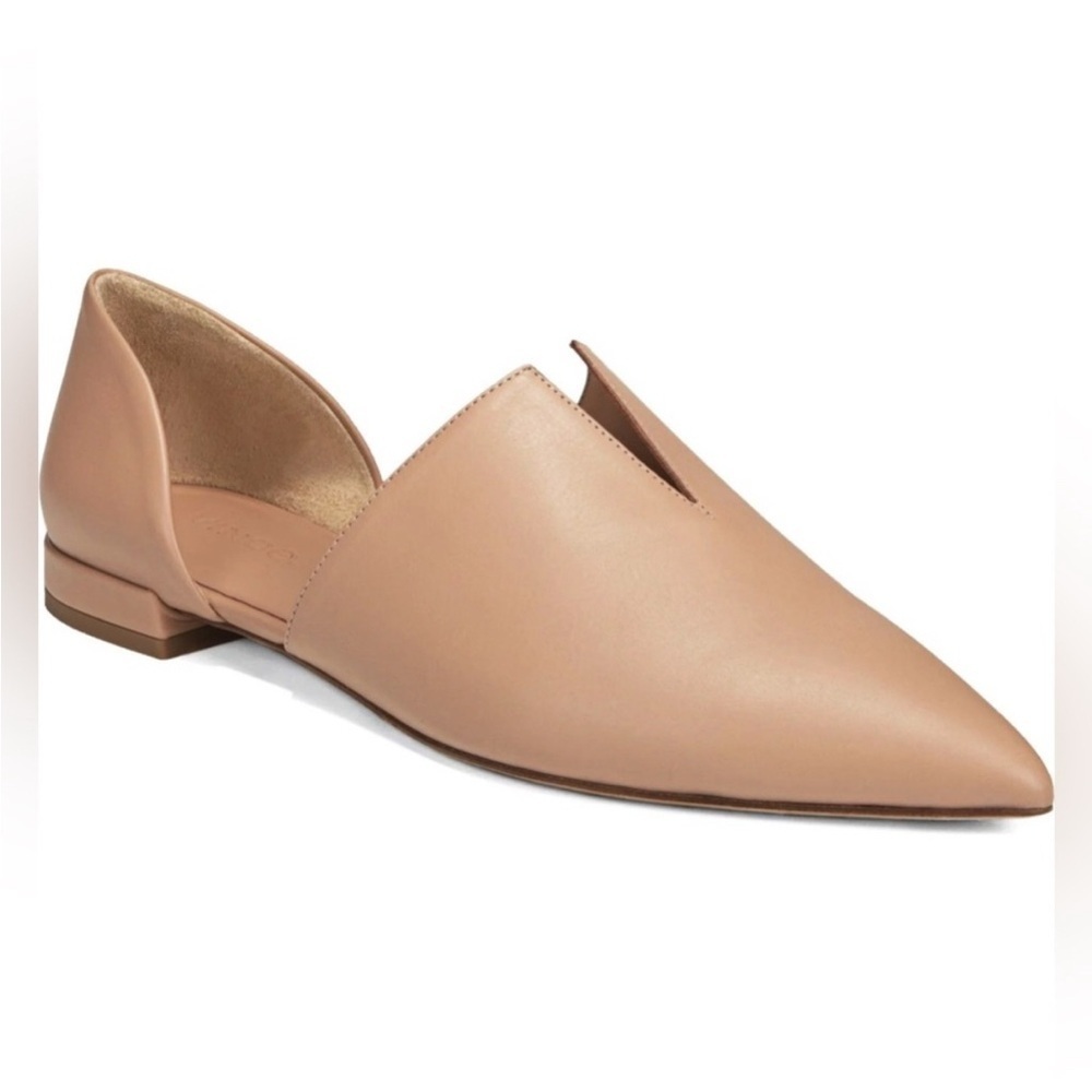 VINCE Women's Tan Leather Flats